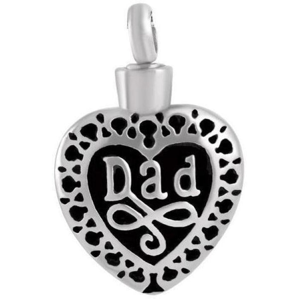 Dad Heart Cremation Jewelry